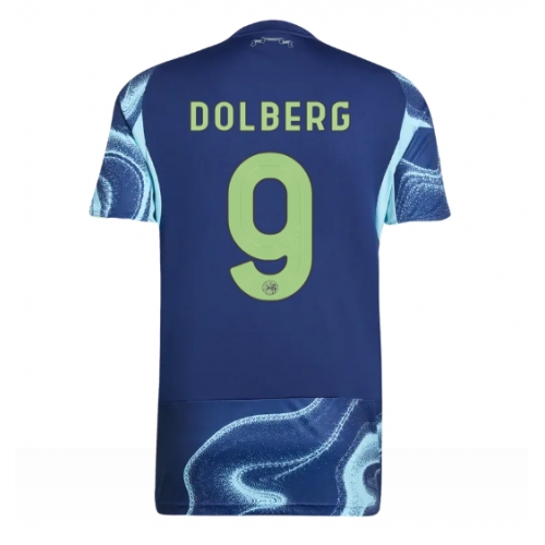 Billige Fotballdrakt Ajax Kasper Dolberg #9 Replika Bortedrakt 2025-26 Kortermet Billige Fotballdrakt Ajax Kasper Dolberg #9 Replika Bortedrakt 2025-26 Kortermet